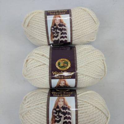 Lion Brand Yarns Wool-Ease, Cream, 106 Yd, 6 oz - New