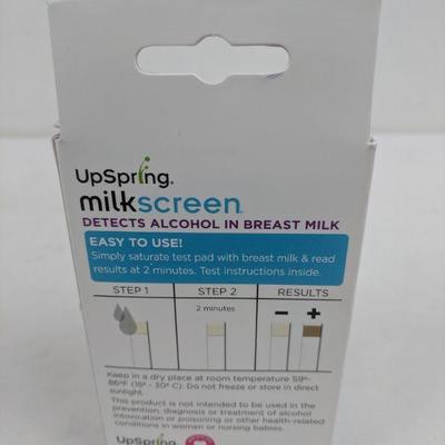 UpSpring Milkscreen For Breastfeeding, 20 Test Strips - New