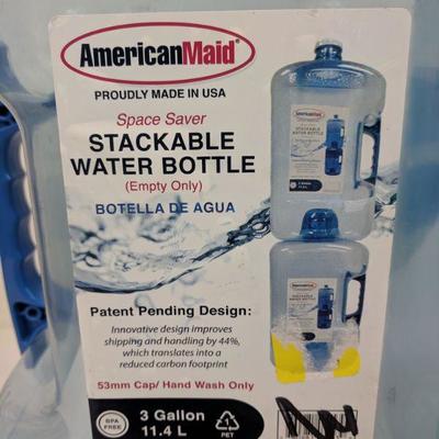 American Maid Stackable Water Bottle, Set of 2, 3 Gallon - New