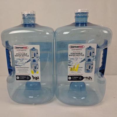 American Maid Stackable Water Bottle, Set of 2, 3 Gallon - New