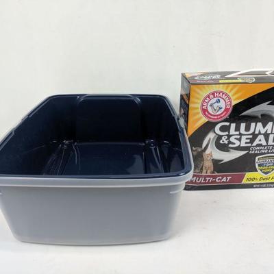 Arm & Hammer Clump & Seal Multi- Cat Litter, Cat Litter Box - New