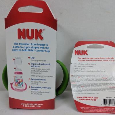 Nuk Learner Cup & Nuk Replacement Soft Spout - New