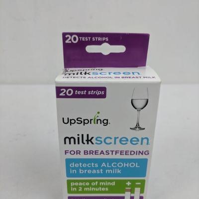 UpSpring Milkscreen For Breastfeeding, 20 Test Strips - New