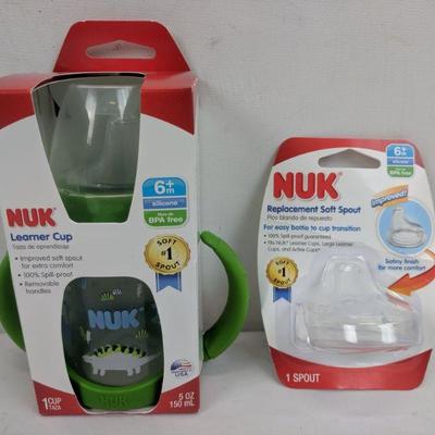 Nuk Learner Cup & Nuk Replacement Soft Spout - New