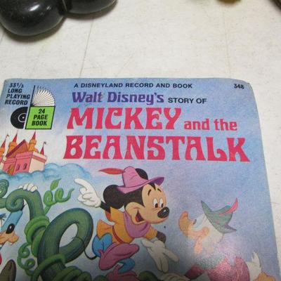 Record & Book Mickey & the Beanstalk & Brave Little Tailor 