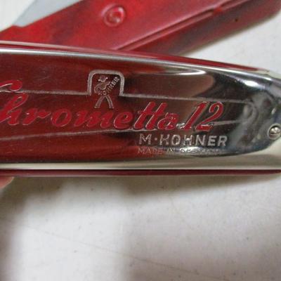 German Chrometta 12 M Hohner Harmonica Musical