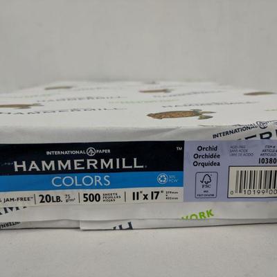 Hammermill Colored Paper, Orchid, 500 Sheets, 11