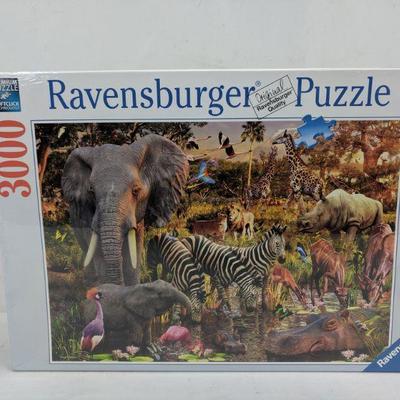 Ravensburger African Animals, 3,000 Pieces - New