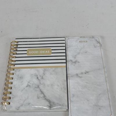 Marble Notebook & Marble Notes Pad - New