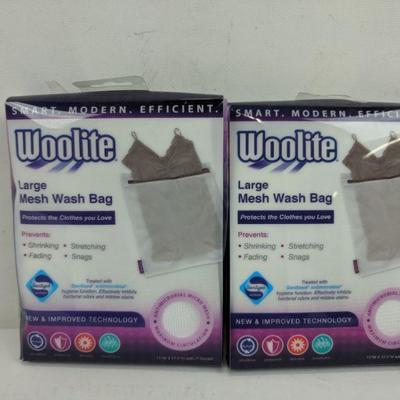Woolite Large Mesh Wash Bag, Set of 2 - New