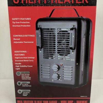 Utility Heater, Black - New