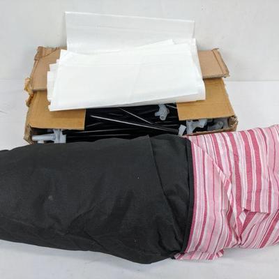 YOUUD Portable Closet Organizer, Pink/White/Black - SEE DESCRIPTION