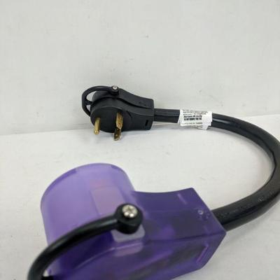 Power Adapter Cable Male 30 Amp 125V to Female 50 Amp 125V/250V - Purple/Black