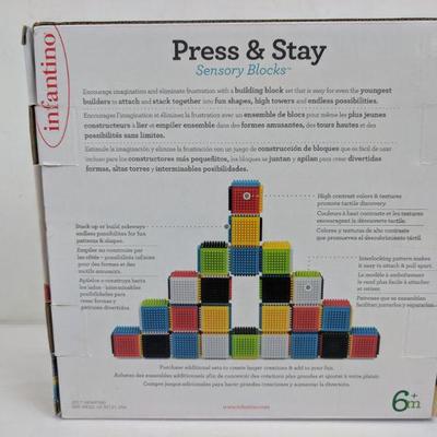 Infantino Press & Stay Sensory Blocks - New