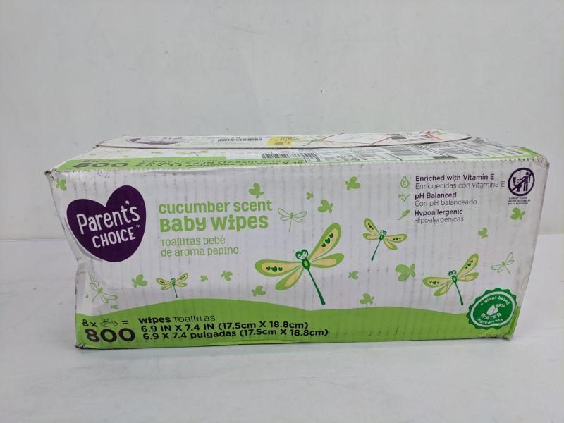 parents choice cucumber baby wipes