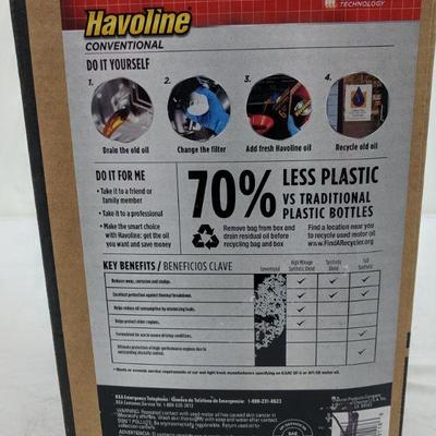 Havoline SAE 5W-30 Motor Oil, 6 Quart Box - New