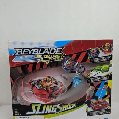 Beyblade Burst Turbo Sling Shock Arena + Components for 2 Players - New