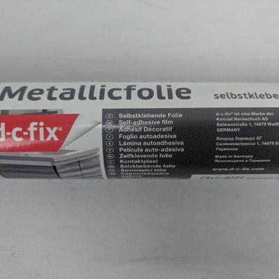 D-C-Fix Self Adhesive Film Metallic Folie Stainless Steel - New