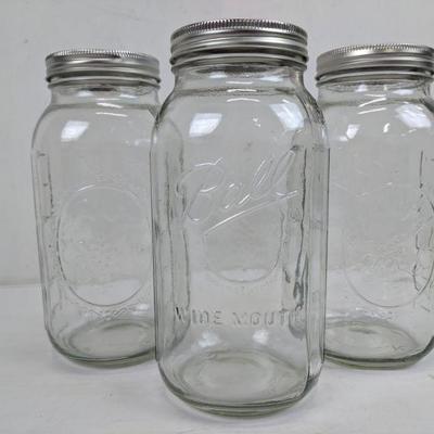 Ball Wide Mouth 3 Pint Jars, Wide Mouth, Set of 3 - New