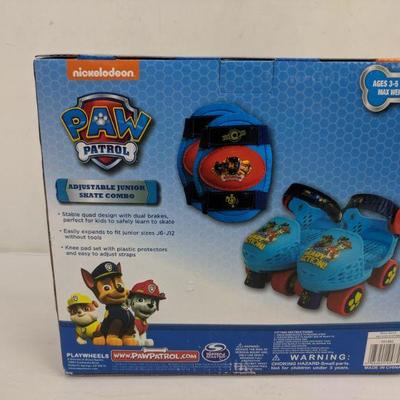Paw Patrol Adjustable Junior Skate Combo, Ages 3-5 - New