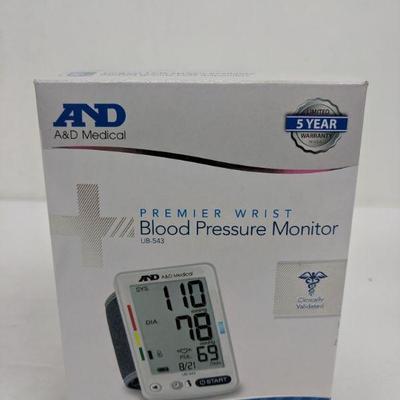 A&D Medical Wrist Blood Pressure Monitor - New