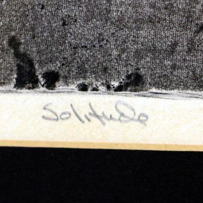 Vintage Etching Solitude Artist Proof Signed - A-019