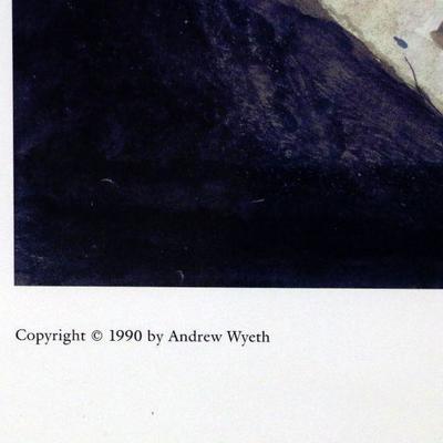 May Basket by Andrew Wyeth Vintage Print in Frame - A-024