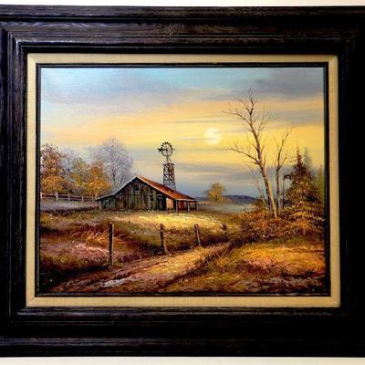 Original Oil Painting on Canvas Signed BENNETT 16 x 20 - A-004