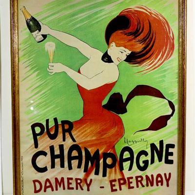 Leonetto Cappiello - Pur Champagne/Damery-Epernay Vintage Victorian Poster