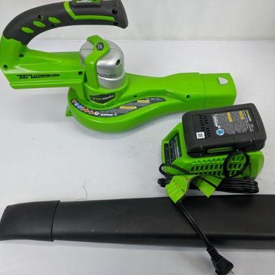Green Works Cordless Blower 24V Lithium-Ion - Open Box