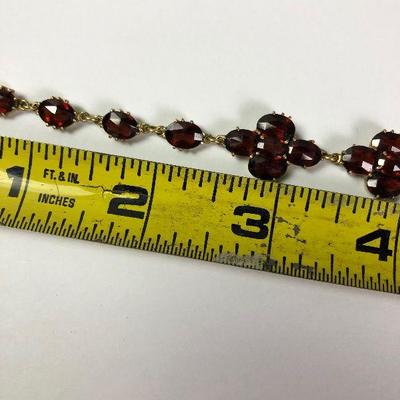 Lot 241 Vintage Garnet Bracelet 