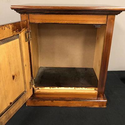 Lot 36 Dark Stained Night Stand