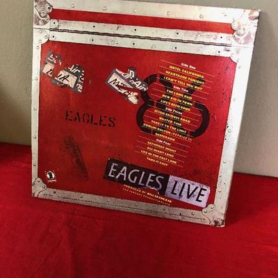 Lot 352 EAGLES  Live Double Album set BB705 