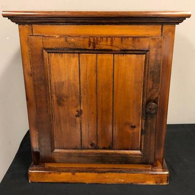 Lot 36 Dark Stained Night Stand