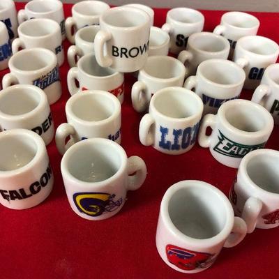 Lot 291 Mini Mug collection of NFL Teams 