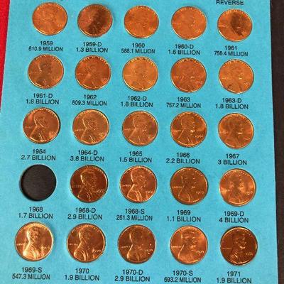 Lot 148 Lincoln Memorial Cent Collection 1959 to 1993