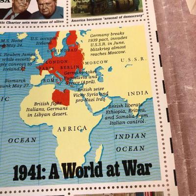 Lot 339 Full Sheet 1941 A World at War 