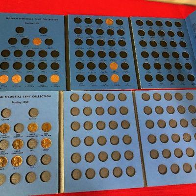 Lot 149 Lincoln Memorial Cent Collection books