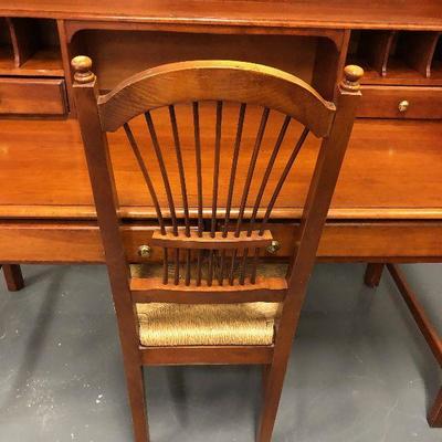 Maker: Sligh Furniture - Mahogany Desk and matching chair