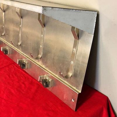 Lot 101 Stainless Steel Utility shelf with hook / holders