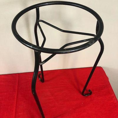 Lot 365 Wrought Iron Plant Stand