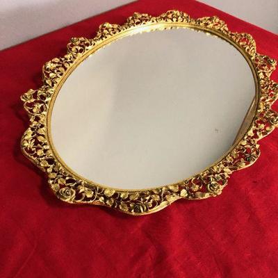 Lot 94 Oval Decorative Mirror