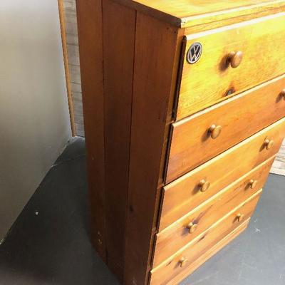 Lot 84 5 drawer pine dresser