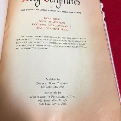 Lot 48 Holy Scriptures of the LDS Church