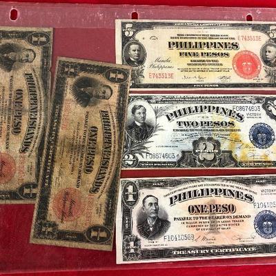 Lot 356 US issued Philippines WWII Currency 