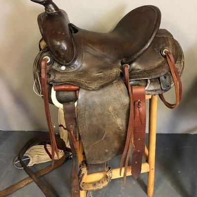 Antique Western Saddle 