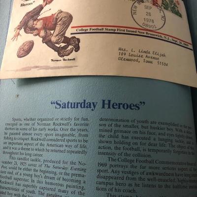Norman Rockwell classics and historic American stamps 