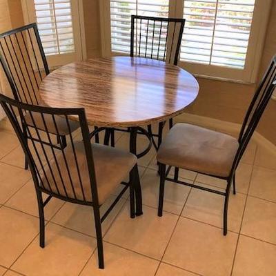 Composite Top Dinette with Four Chairs in very good condition 