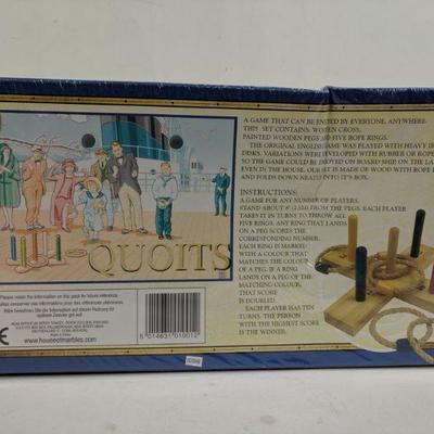 Deck Quoits Ring Toss Game - New, Dented Box