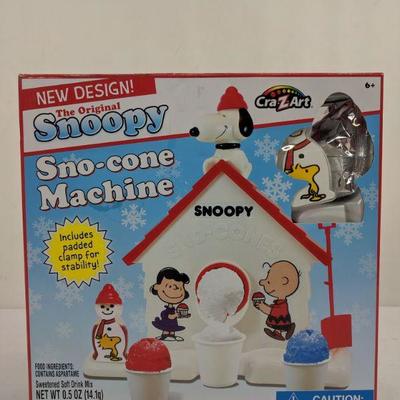The Original Snoopy Sno-Cone Machine - New